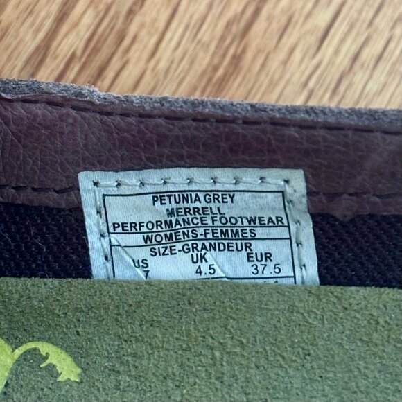 Merrell Petunia Taupe Wedge Suede Mary Jane Womens Shoes 7 - Picture 7 of 10